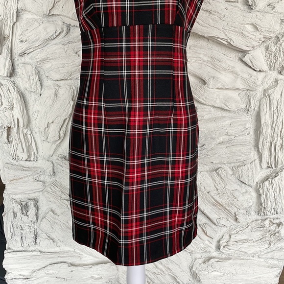 Plaid dress dark academia with pockets - Picture 7 of 8